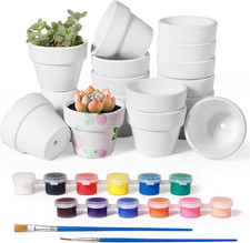 16 Pezzi Mini Vasi Bianchi 3 X