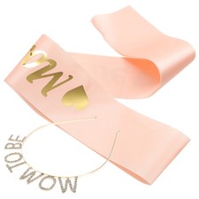  1 set mamma per essere la fascia a fascia baby shower a ranghi per i capelli di