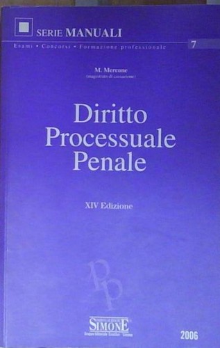 Diritto processuale penale - processuale,