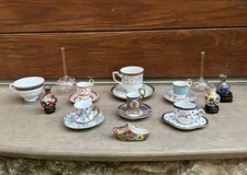 Lotto tazzine mignon caffè porcellana vintage Bavaria Paris Royal porcellain