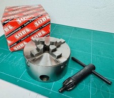 4 Sega Autocentrante Scorrimento Mandrino Tornio soba 70 MM 14 Filo (Ex Display)