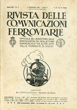 Rivista delle comunicazioni ferroviarie 1927 Autori Vari 1927