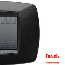 Master Modo 39TC204 Placca 4 Posti Nera