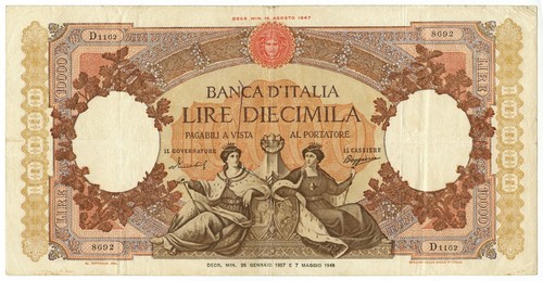 10000 lire capranesi - 10000,