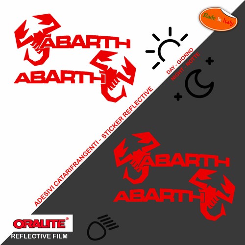 Adesivi abarth catarifrangenti
