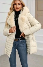 Cappotto donna invernale beige