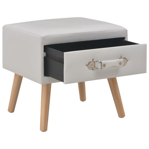 Comodino bianco 40x35x40 in - comodino,