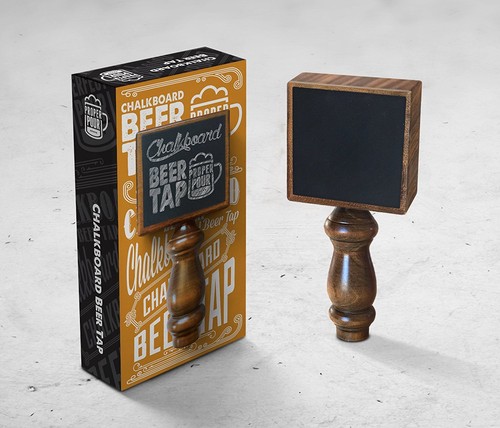 Rubinetto birra quadrato - rubinetto, legno