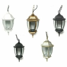 lanterna a sospensione da soffito con catena da giardino e27 lampada per esterno