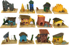 Set 12 Casette Presepe Piccole Colorate Miniatura Box Assortite 8X5X H. 6 Centim