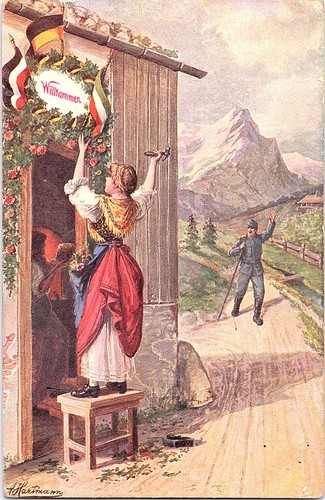 Cartolina vintage tedesca - cartolina,