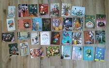 Cartoline Auguri Natale Anno Nuovo Lotto Vintage Postcard Cartolina Viaggiate 