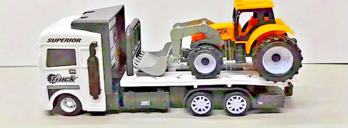 Camion pianale bianco - , con
