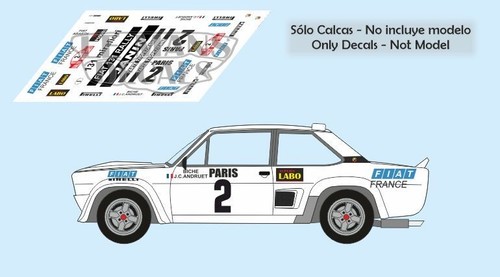 Decals fiat 131 - decals, rallye