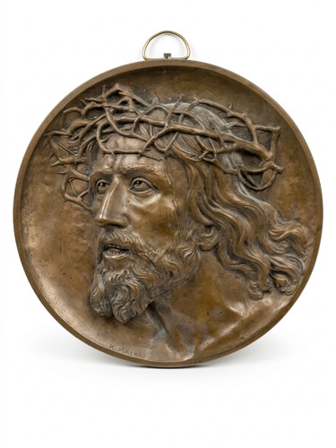 Placca circolare bronzo - circolare, a