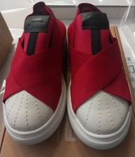 Sneakers Elastico Rosse Punta