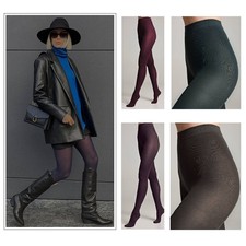 Conte Collant opaco stile trendy calzetteria marsala verde blu grigio viola...