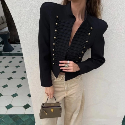Zara blazer nere fitted con - zara,