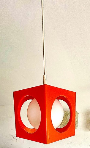 Lampada cubo space age vintage