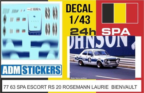 Decal 24h spa - spa, 1977