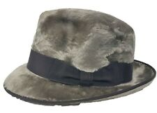 PANIZZA CAPPELLO UOMO CLASSICO de luxe melousine FEDORA FELTRO pelo lungo HAT