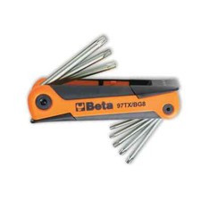Beta Chiavi Multiuso TorX 8PZ (KIT: T9/T10/T15/T20/T25/T27/T30/T40) Nero
