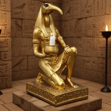 Antica Statua Egizia Ibis Dio