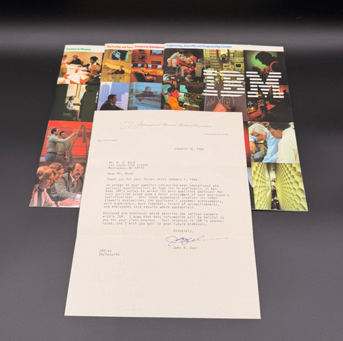 Opuscoli carriera ibm vintage - carriera,