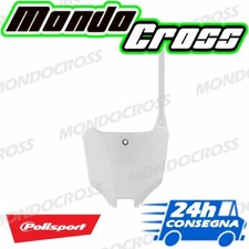 Tabella portanumero anteriore POLISPORT Bianco HONDA CRF 450 R 2022 (22)!