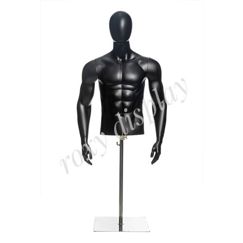 Manichino plastica nero - manichino, in
