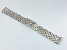 BRACCIALE CINTURINO ACCIAIO MASSICCIO 20MM 316L PER CARTIER SANTOS 100 MEDIUM 2878