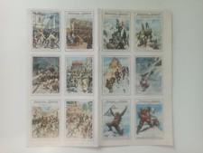 be lotto di 11 fogli domenica del corriere figurine fustellate copertine