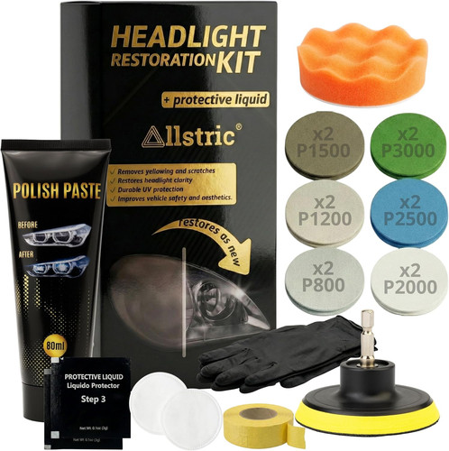 Kit lucidatura fari auto con - kit,