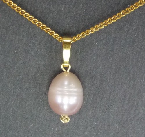 Ciondolo rosa perla - , d'acqua