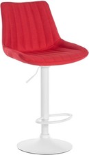 Sgabello Toni Tessuto rosso,bianco 321537 
