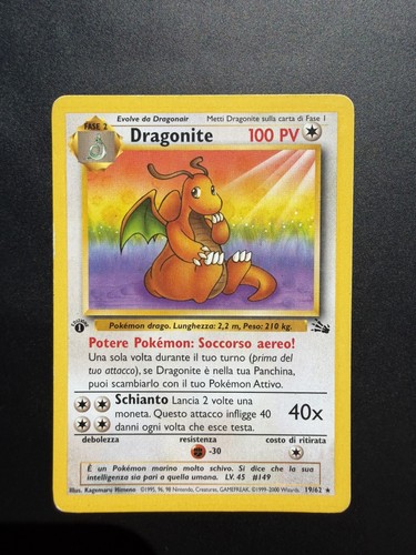 Dragonite prima edizione - dragonite, 19/62