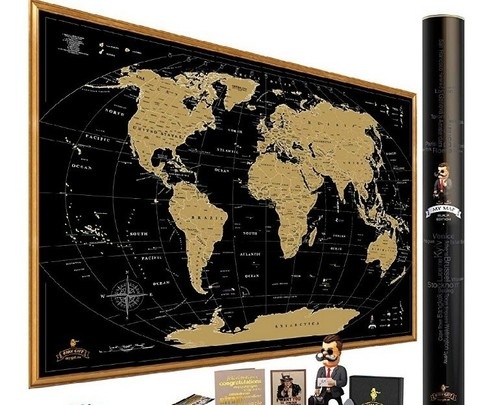 Mappa gratta vinci mondo - e,