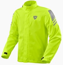 GIACCA MOTO REV'IT CYCLONE 4 H2O IMPERMEABILE ANTIPIOGGIA DARK GIALLO FLUO TG M