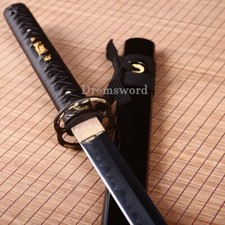 Spada dritta giapponese chokutō ninjato katana temperata argilla T10 fatta a mano