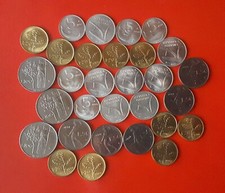 LOTTO DI 30 MONETE DIVERSE DA 5, 10, 20, 50, 100 LIRE - FDC [N876]