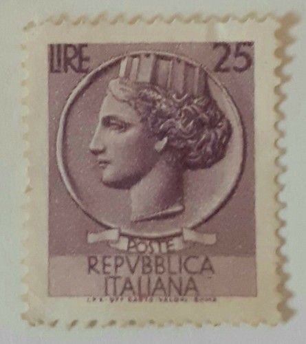 Francobollo poste repubblica