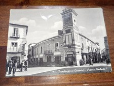 Cartolina mondragone Animata Piazza Umberto  Spedita Anni 50