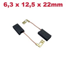 2x Kohlebürsten 6,3x12,5x22mm