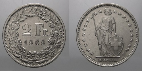 Svizzera franchi 1969 - svizzera,