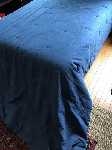 Piumino vintage denim blu
