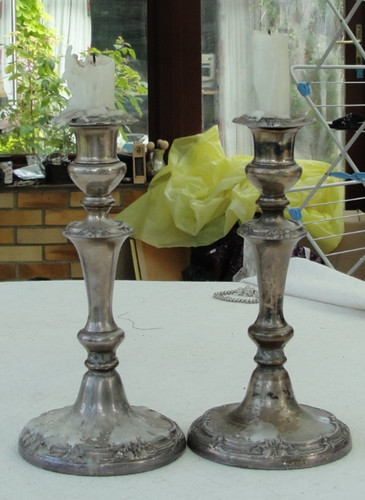 Coppia antichi candelabri - di,