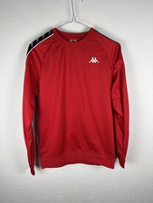 Kappa Felpa Rosso Bianco Nero taglia S Uomo
