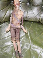 Antica Marionetta Burattino In Legno Snodato Raro Pezzo Da Collezione 