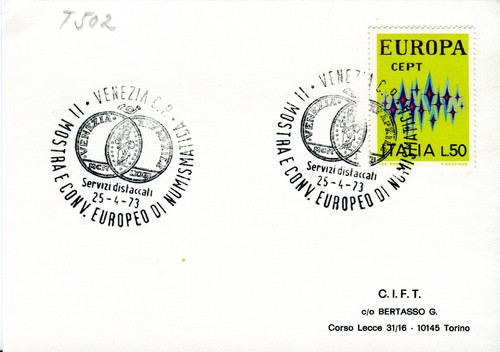 Carta europa italia 1973 - carta,