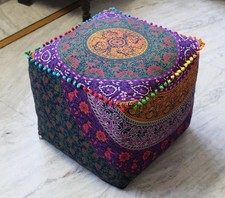 Pouf ottomano quadrato stampa
